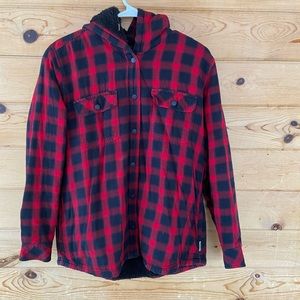 Wind River fleece lined plaid, size medium